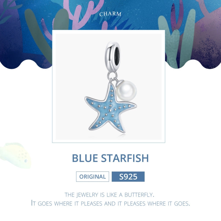 S925 Sterling Silver Starfish Pendant DIY Bracelet Necklace Accessories