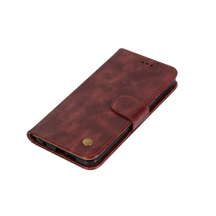 For OnePlus 7 Retro Copper Buckle Crazy Horse Horizontal Flip PU Leather Case with Holder & Card Slots & Wallet & Lanyard