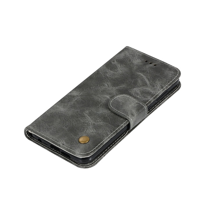 For OnePlus 7 Retro Copper Buckle Crazy Horse Horizontal Flip PU Leather Case with Holder & Card Slots & Wallet & Lanyard
