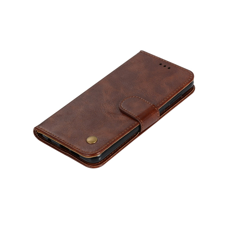 For OnePlus 7 Retro Copper Buckle Crazy Horse Horizontal Flip PU Leather Case with Holder & Card Slots & Wallet & Lanyard