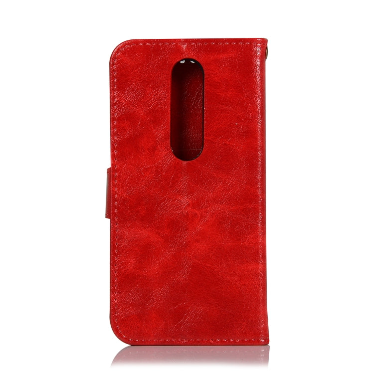 For OnePlus 7 Retro Copper Buckle Crazy Horse Horizontal Flip PU Leather Case with Holder & Card Slots & Wallet & Lanyard