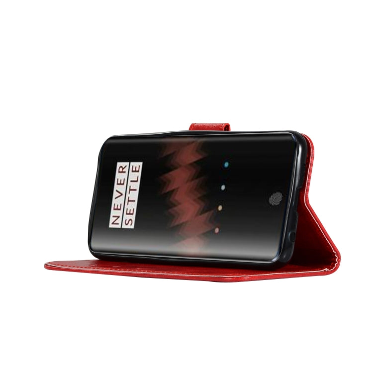 For OnePlus 7 Retro Copper Buckle Crazy Horse Horizontal Flip PU Leather Case with Holder & Card Slots & Wallet & Lanyard