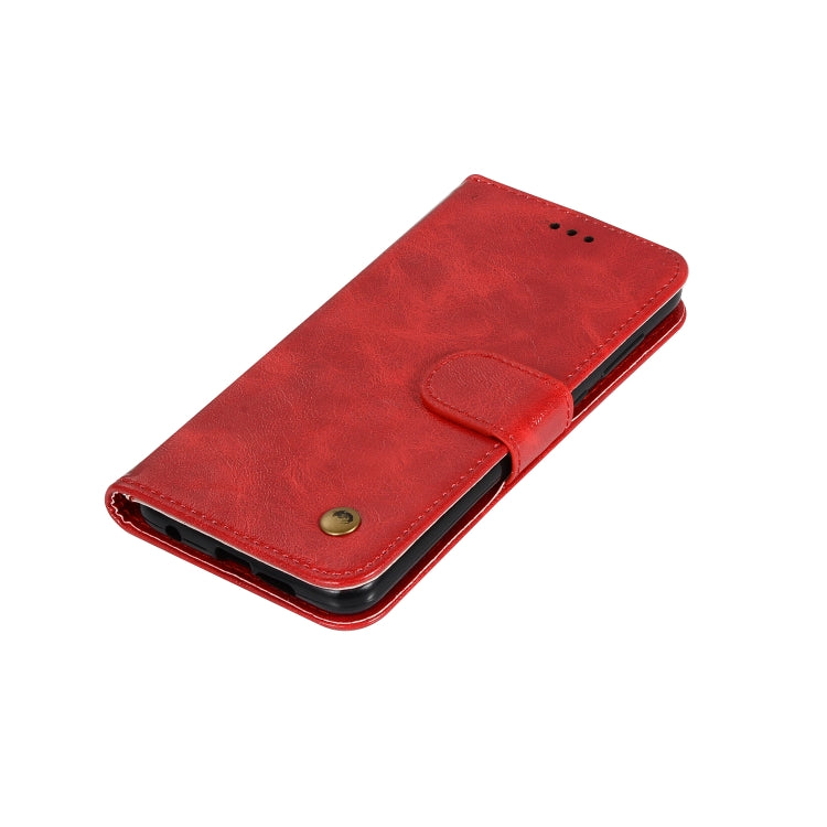 For OnePlus 7 Retro Copper Buckle Crazy Horse Horizontal Flip PU Leather Case with Holder & Card Slots & Wallet & Lanyard