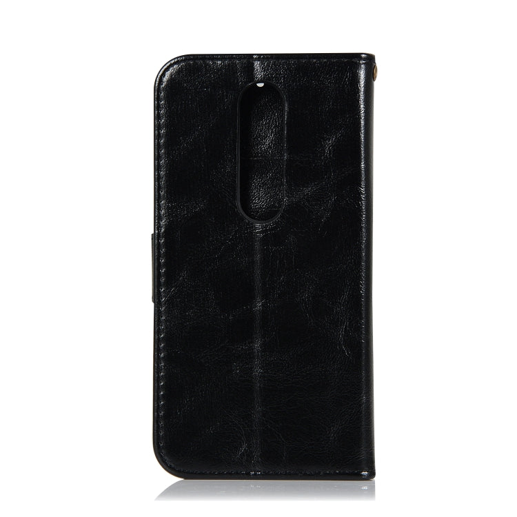 For OnePlus 7 Retro Copper Buckle Crazy Horse Horizontal Flip PU Leather Case with Holder & Card Slots & Wallet & Lanyard
