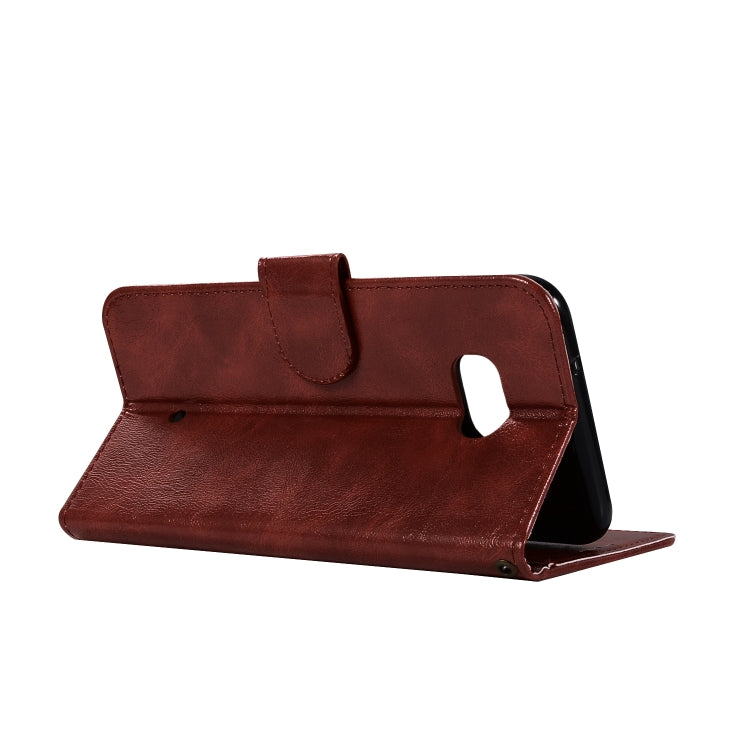 For HTC U11 Retro Copper Buckle Crazy Horse Horizontal Flip PU Leather Case with Holder & Card Slots & Wallet & Lanyard