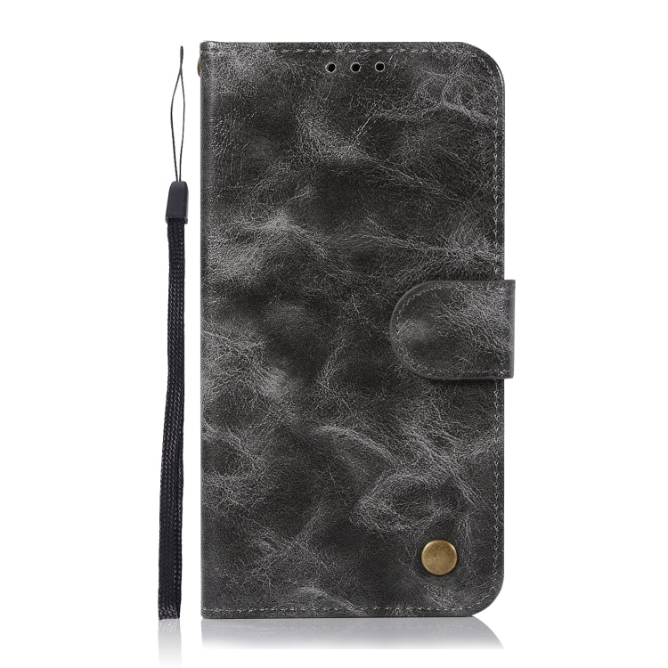 For HTC U11 Retro Copper Buckle Crazy Horse Horizontal Flip PU Leather Case with Holder & Card Slots & Wallet & Lanyard