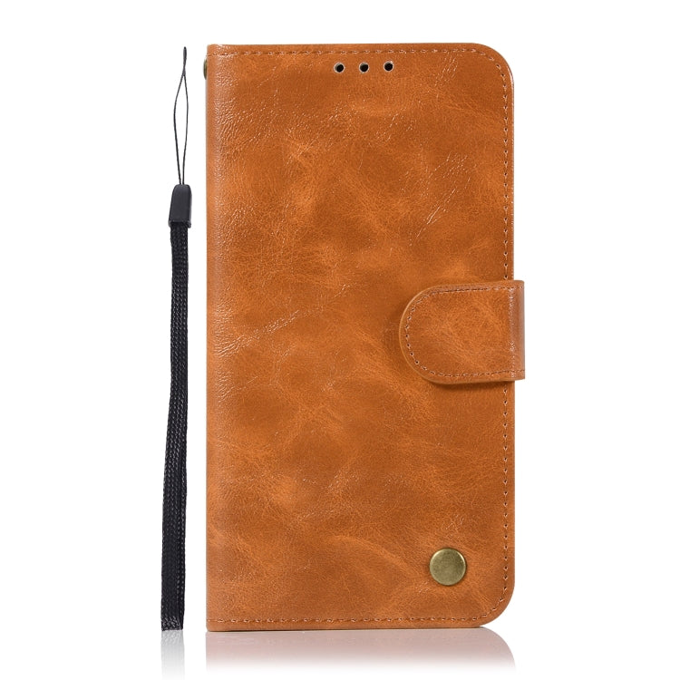 For HTC U11 Retro Copper Buckle Crazy Horse Horizontal Flip PU Leather Case with Holder & Card Slots & Wallet & Lanyard