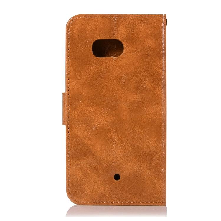 For HTC U11 Retro Copper Buckle Crazy Horse Horizontal Flip PU Leather Case with Holder & Card Slots & Wallet & Lanyard