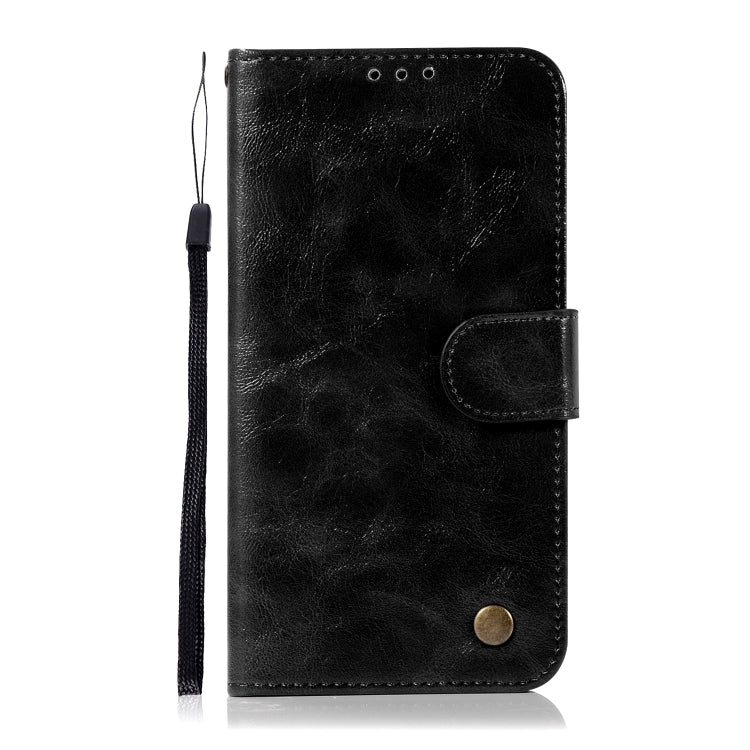For HTC U11 Retro Copper Buckle Crazy Horse Horizontal Flip PU Leather Case with Holder & Card Slots & Wallet & Lanyard