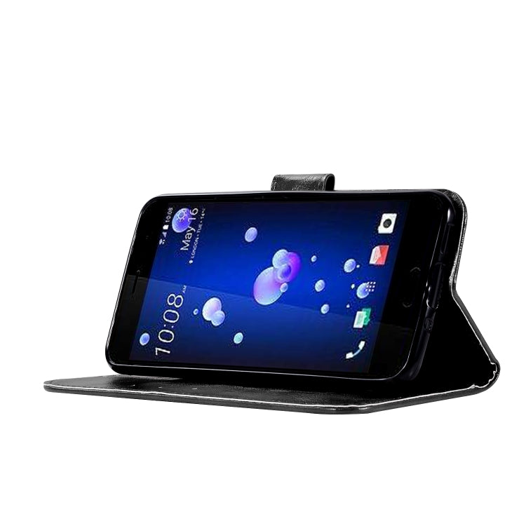 For HTC U11 Retro Copper Buckle Crazy Horse Horizontal Flip PU Leather Case with Holder & Card Slots & Wallet & Lanyard
