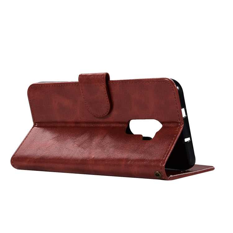 For HTC X10 Retro Copper Buckle Crazy Horse Horizontal Flip PU Leather Case with Holder & Card Slots & Wallet & Lanyard