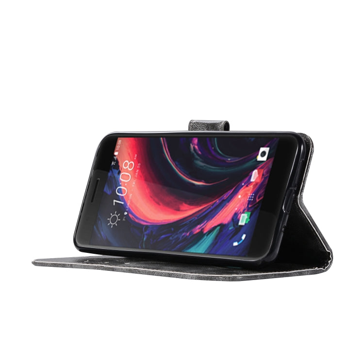 For HTC X10 Retro Copper Buckle Crazy Horse Horizontal Flip PU Leather Case with Holder & Card Slots & Wallet & Lanyard