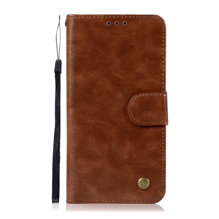 For HTC X10 Retro Copper Buckle Crazy Horse Horizontal Flip PU Leather Case with Holder & Card Slots & Wallet & Lanyard