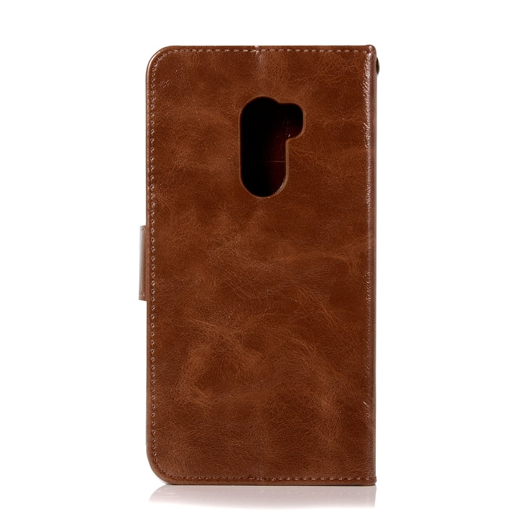 For HTC X10 Retro Copper Buckle Crazy Horse Horizontal Flip PU Leather Case with Holder & Card Slots & Wallet & Lanyard