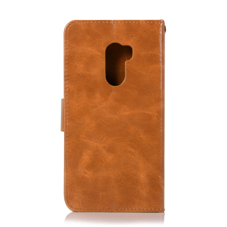 For HTC X10 Retro Copper Buckle Crazy Horse Horizontal Flip PU Leather Case with Holder & Card Slots & Wallet & Lanyard