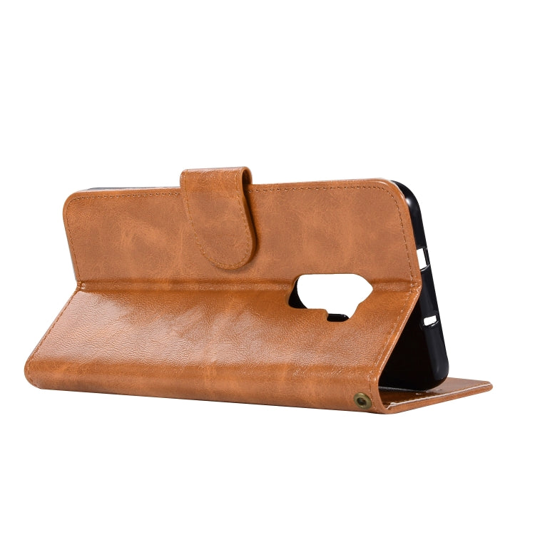 For HTC X10 Retro Copper Buckle Crazy Horse Horizontal Flip PU Leather Case with Holder & Card Slots & Wallet & Lanyard