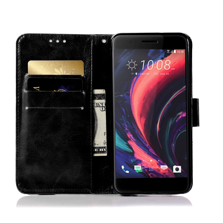 For HTC X10 Retro Copper Buckle Crazy Horse Horizontal Flip PU Leather Case with Holder & Card Slots & Wallet & Lanyard
