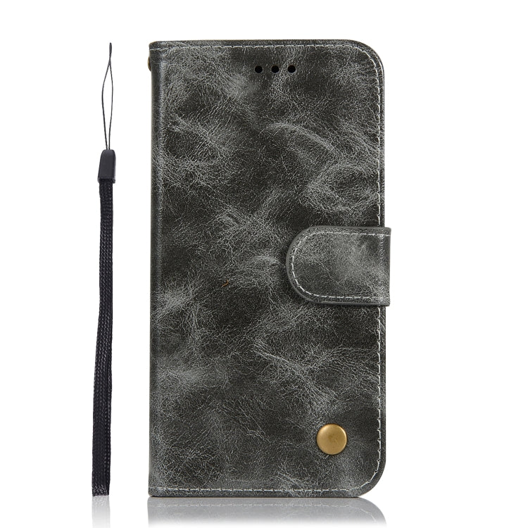 For Nokia 5.1 Retro Copper Buckle Crazy Horse Horizontal Flip PU Leather Case with Holder & Card Slots & Wallet & Lanyard