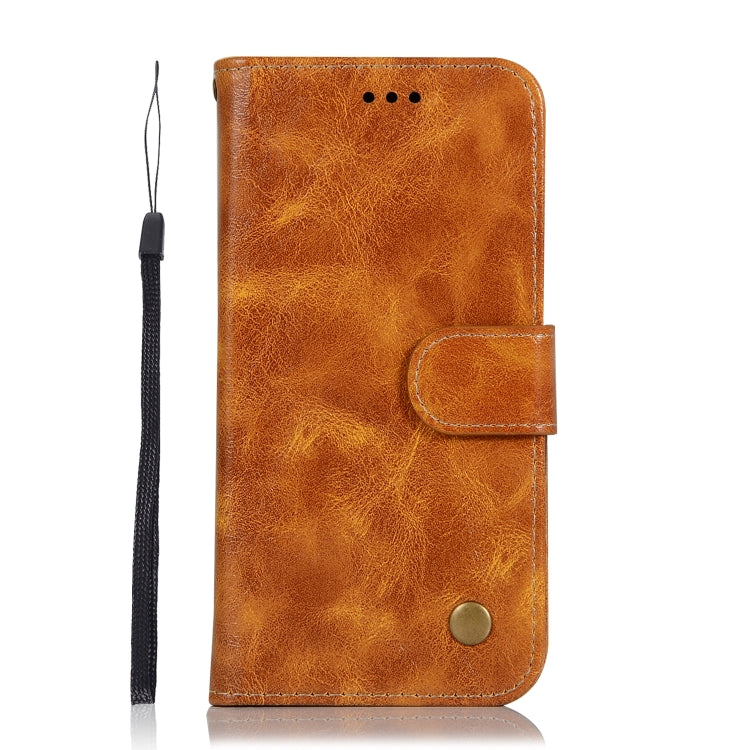 For Nokia 5.1 Retro Copper Buckle Crazy Horse Horizontal Flip PU Leather Case with Holder & Card Slots & Wallet & Lanyard