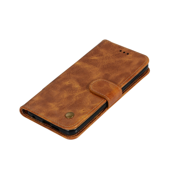 For Nokia 5.1 Retro Copper Buckle Crazy Horse Horizontal Flip PU Leather Case with Holder & Card Slots & Wallet & Lanyard