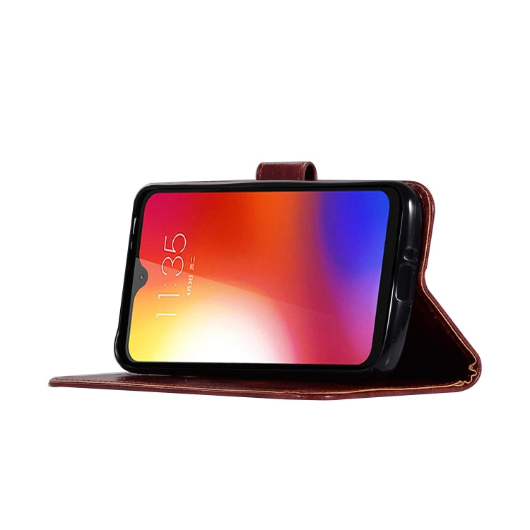 For Motorola Moto G7 Retro Copper Buckle Crazy Horse Horizontal Flip PU Leather Case with Holder & Card Slots & Wallet & Lanyard