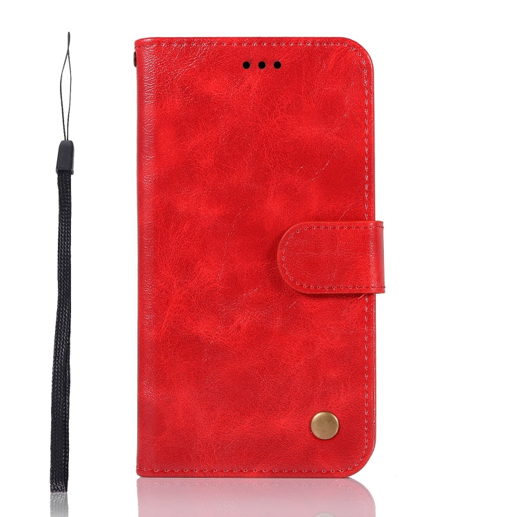 For Motorola Moto G7 Retro Copper Buckle Crazy Horse Horizontal Flip PU Leather Case with Holder & Card Slots & Wallet & Lanyard