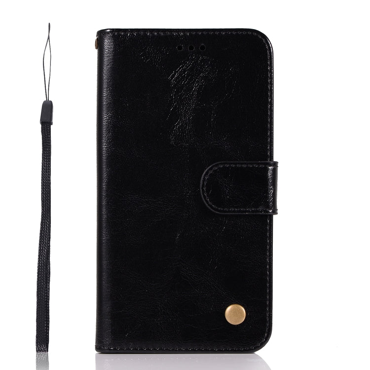 For Motorola Moto G7 Retro Copper Buckle Crazy Horse Horizontal Flip PU Leather Case with Holder & Card Slots & Wallet & Lanyard