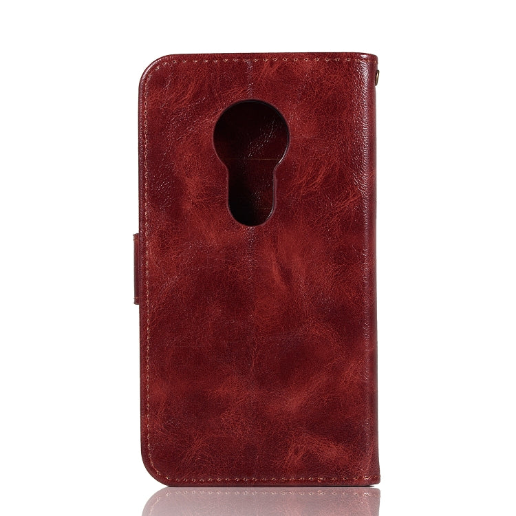 For Motorola Moto E5 Play Go Retro Copper Buckle Crazy Horse Horizontal Flip PU Leather Case with Holder & Card Slots & Wallet & Lanyard