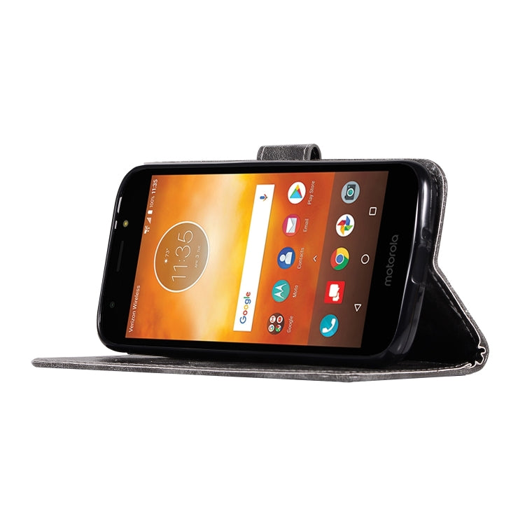 For Motorola Moto E5 Play Go Retro Copper Buckle Crazy Horse Horizontal Flip PU Leather Case with Holder & Card Slots & Wallet & Lanyard