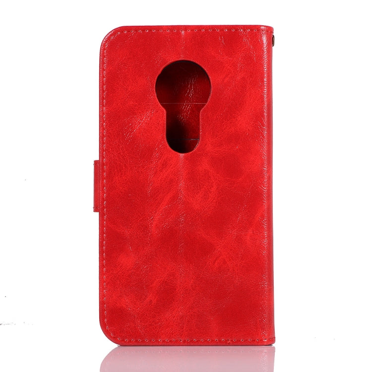 For Motorola Moto E5 Play Go Retro Copper Buckle Crazy Horse Horizontal Flip PU Leather Case with Holder & Card Slots & Wallet & Lanyard