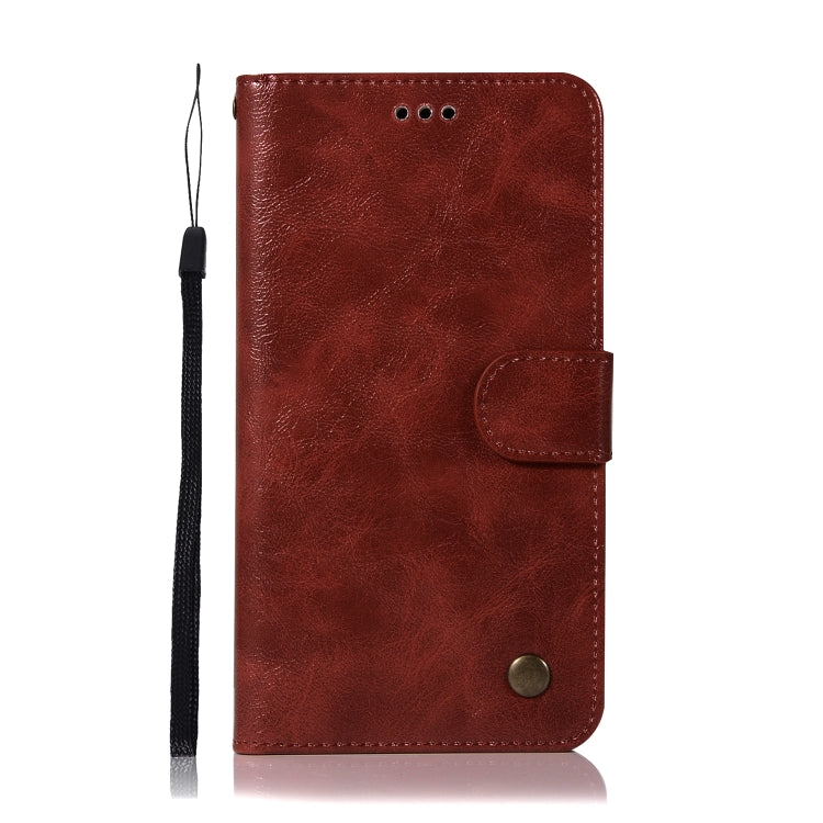 For ASUS Zenfone 4 Max ZC520KL Retro Copper Buckle Crazy Horse Horizontal Flip PU Leather Case with Holder & Card Slots & Wallet & Lanyard