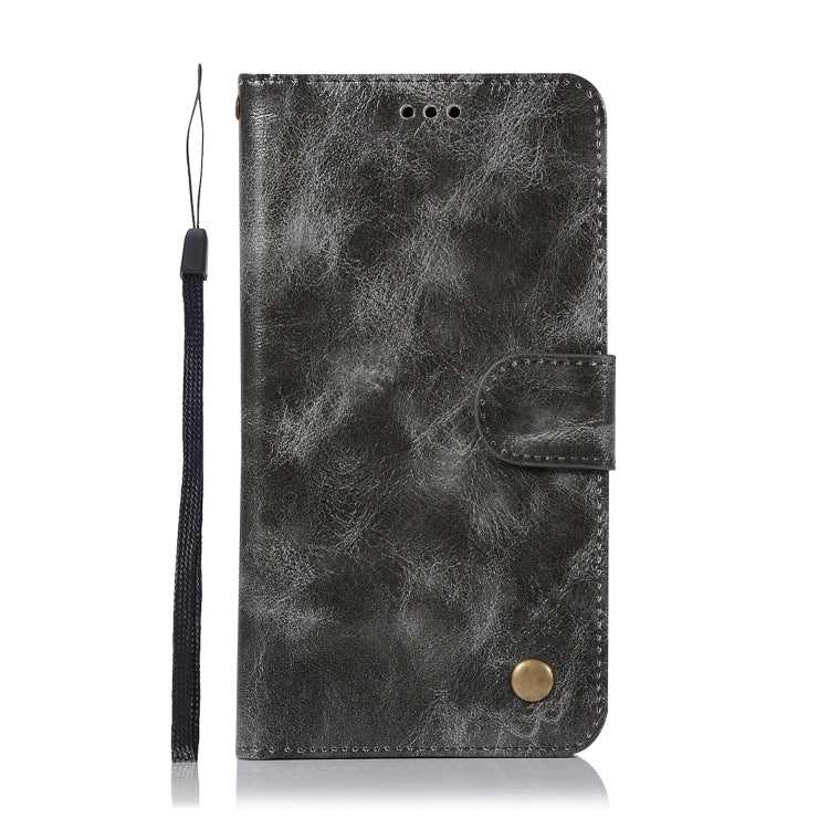 For ASUS Zenfone 4 Max ZC520KL Retro Copper Buckle Crazy Horse Horizontal Flip PU Leather Case with Holder & Card Slots & Wallet & Lanyard