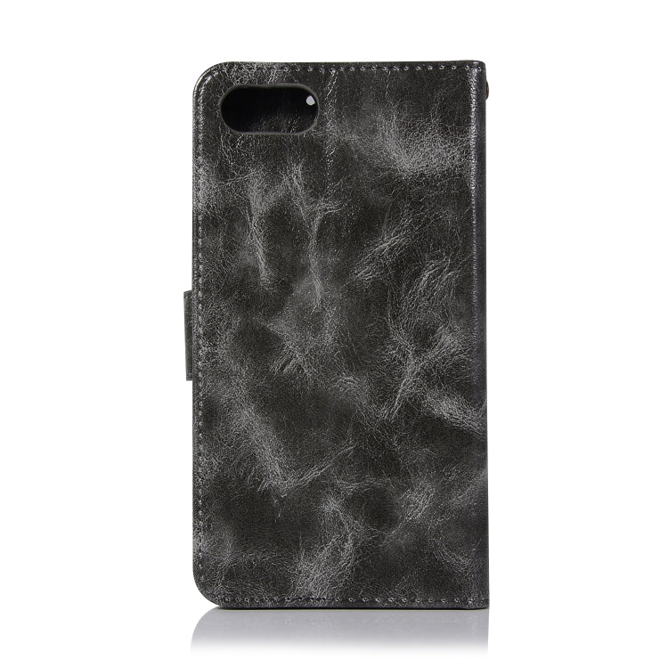 For ASUS Zenfone 4 Max ZC520KL Retro Copper Buckle Crazy Horse Horizontal Flip PU Leather Case with Holder & Card Slots & Wallet & Lanyard