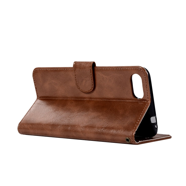 For ASUS Zenfone 4 Max ZC520KL Retro Copper Buckle Crazy Horse Horizontal Flip PU Leather Case with Holder & Card Slots & Wallet & Lanyard