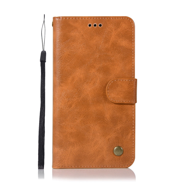 For ASUS Zenfone 4 Max ZC520KL Retro Copper Buckle Crazy Horse Horizontal Flip PU Leather Case with Holder & Card Slots & Wallet & Lanyard