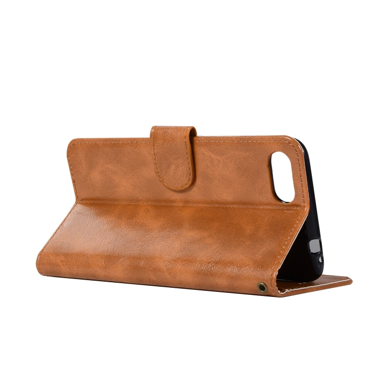 For ASUS Zenfone 4 Max ZC520KL Retro Copper Buckle Crazy Horse Horizontal Flip PU Leather Case with Holder & Card Slots & Wallet & Lanyard