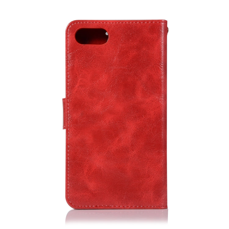 For ASUS Zenfone 4 Max ZC520KL Retro Copper Buckle Crazy Horse Horizontal Flip PU Leather Case with Holder & Card Slots & Wallet & Lanyard
