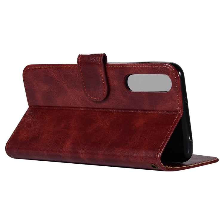 For Huawei Honor 9X / 9X Pro Retro Copper Buckle Crazy Horse Horizontal Flip PU Leather Case with Holder & Card Slots & Wallet & Lanyard