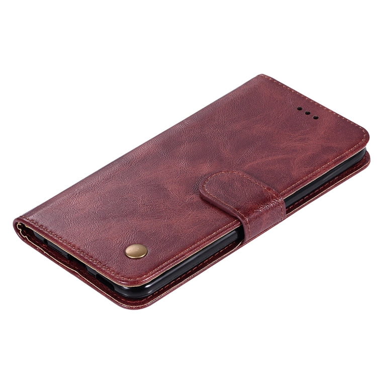 For Huawei Honor 9X / 9X Pro Retro Copper Buckle Crazy Horse Horizontal Flip PU Leather Case with Holder & Card Slots & Wallet & Lanyard