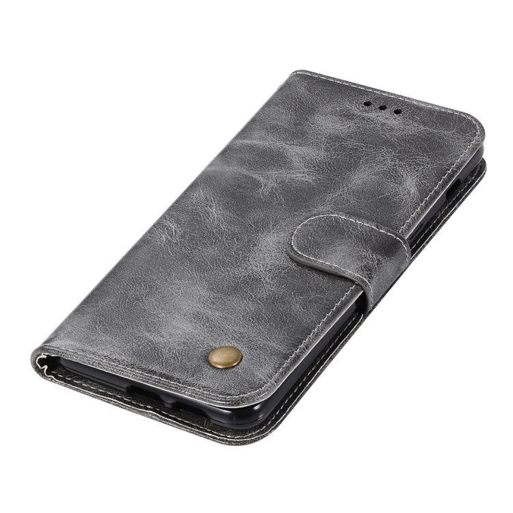 For Huawei Honor 9X / 9X Pro Retro Copper Buckle Crazy Horse Horizontal Flip PU Leather Case with Holder & Card Slots & Wallet & Lanyard