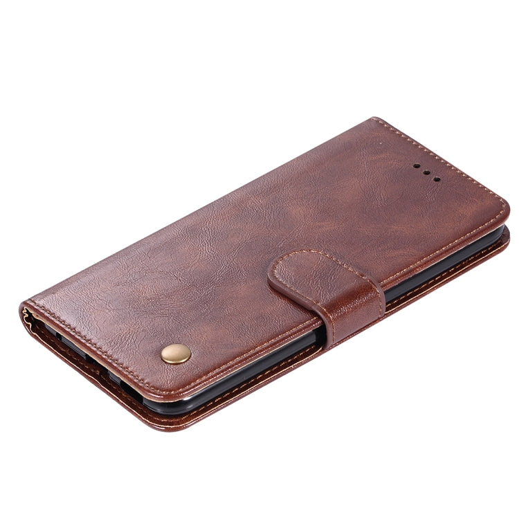 For Huawei Honor 9X / 9X Pro Retro Copper Buckle Crazy Horse Horizontal Flip PU Leather Case with Holder & Card Slots & Wallet & Lanyard