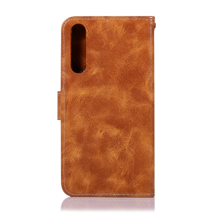 For Huawei Honor 9X / 9X Pro Retro Copper Buckle Crazy Horse Horizontal Flip PU Leather Case with Holder & Card Slots & Wallet & Lanyard