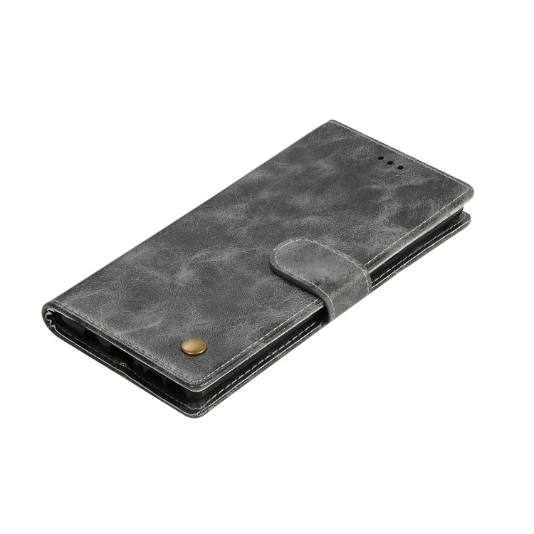 For Galaxy Note 9 Retro Copper Buckle Crazy Horse Horizontal Flip PU Leather Case with Holder & Card Slots & Wallet & Lanyard