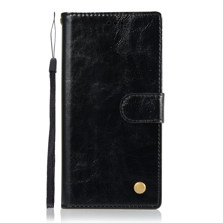 For Galaxy Note 9 Retro Copper Buckle Crazy Horse Horizontal Flip PU Leather Case with Holder & Card Slots & Wallet & Lanyard