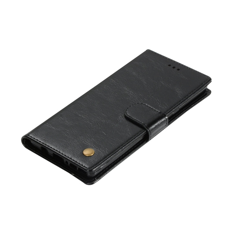 For Galaxy Note 9 Retro Copper Buckle Crazy Horse Horizontal Flip PU Leather Case with Holder & Card Slots & Wallet & Lanyard