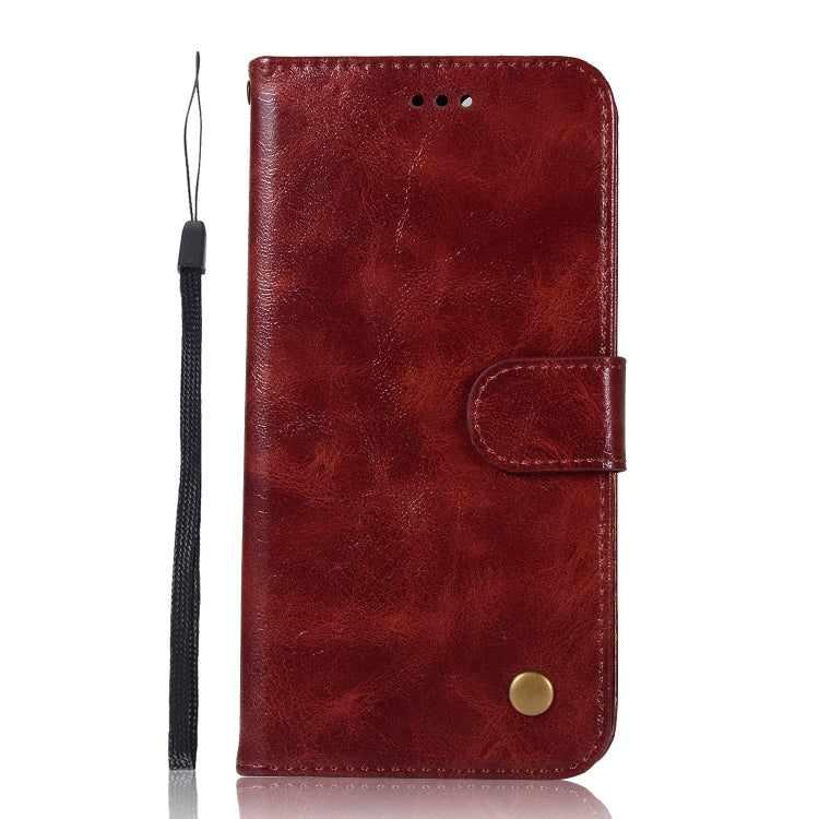 For Galaxy M20 Retro Copper Buckle Crazy Horse Horizontal Flip PU Leather Case with Holder & Card Slots & Wallet & Lanyard