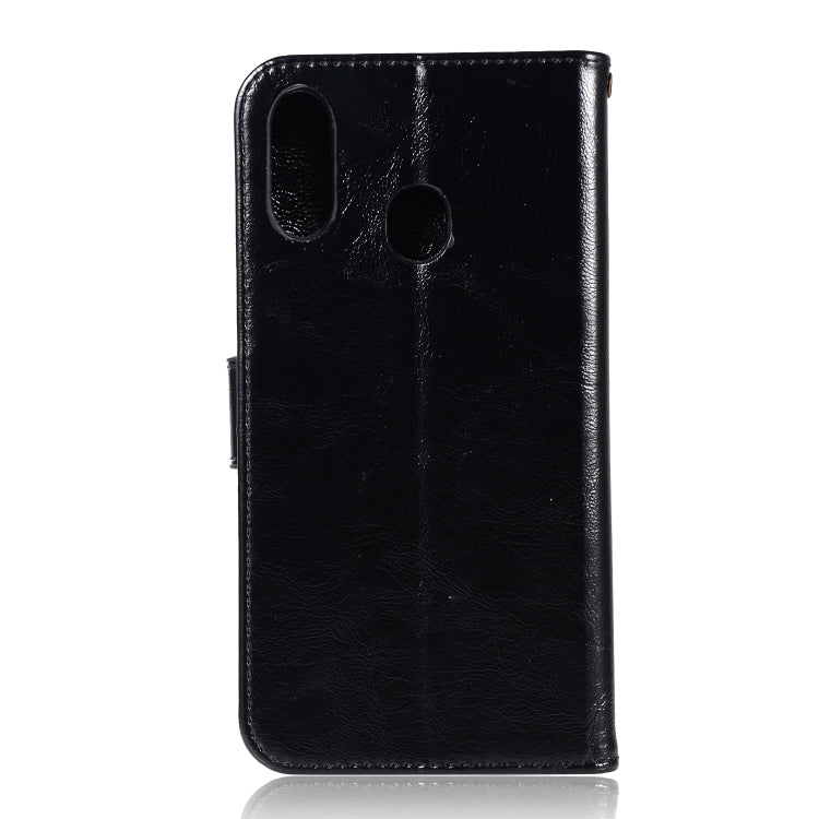 For Galaxy M20 Retro Copper Buckle Crazy Horse Horizontal Flip PU Leather Case with Holder & Card Slots & Wallet & Lanyard