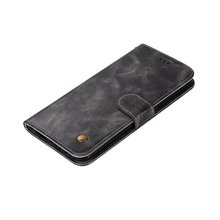 For Galaxy M10 Retro Copper Buckle Crazy Horse Horizontal Flip PU Leather Case with Holder & Card Slots & Wallet & Lanyard