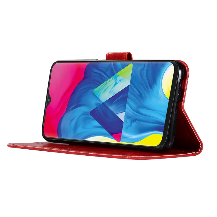 For Galaxy M10 Retro Copper Buckle Crazy Horse Horizontal Flip PU Leather Case with Holder & Card Slots & Wallet & Lanyard