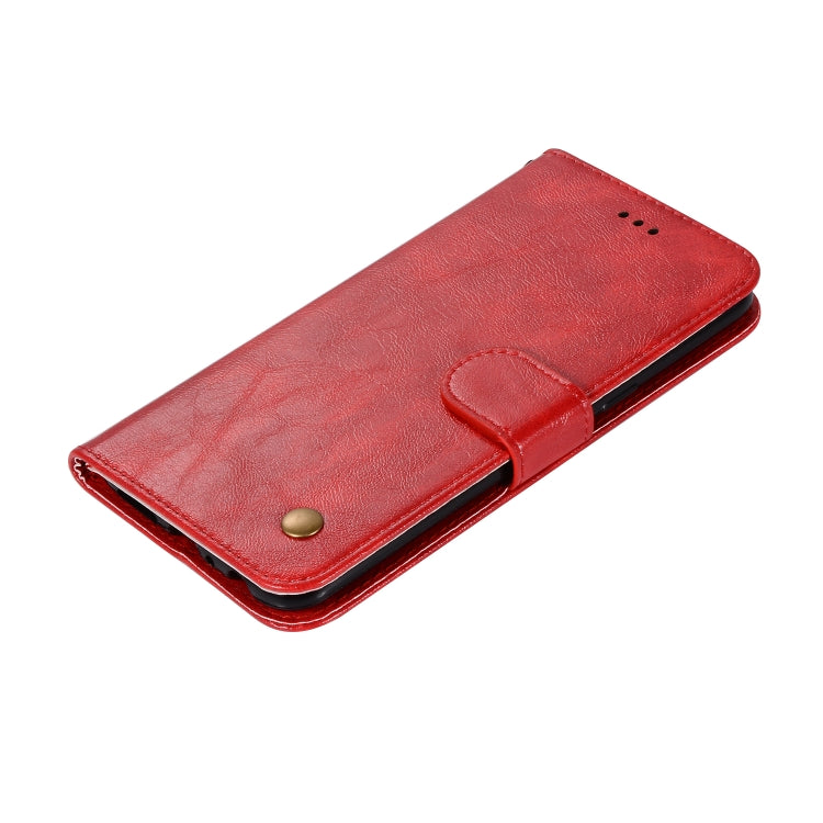 For Galaxy M10 Retro Copper Buckle Crazy Horse Horizontal Flip PU Leather Case with Holder & Card Slots & Wallet & Lanyard